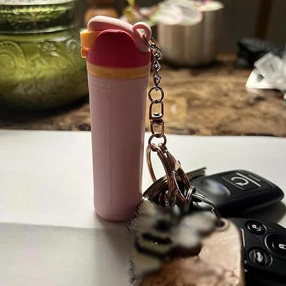 Mini Water Bottle Keychain, Trendy Bottle Keychain, Water Bottle Charms, Cute Charms for Handbags Backpack