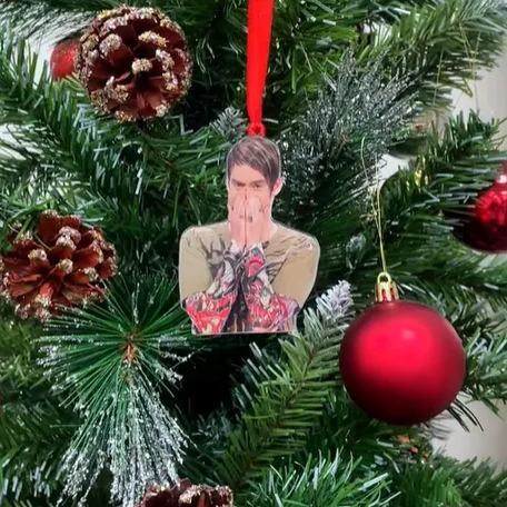 BETTY WHITE Christmas Ornament | Betty White Flipping the Bird | Funny Xmas Ornament | Funny Gift | White Elephant Gift | Golden Girls Gift