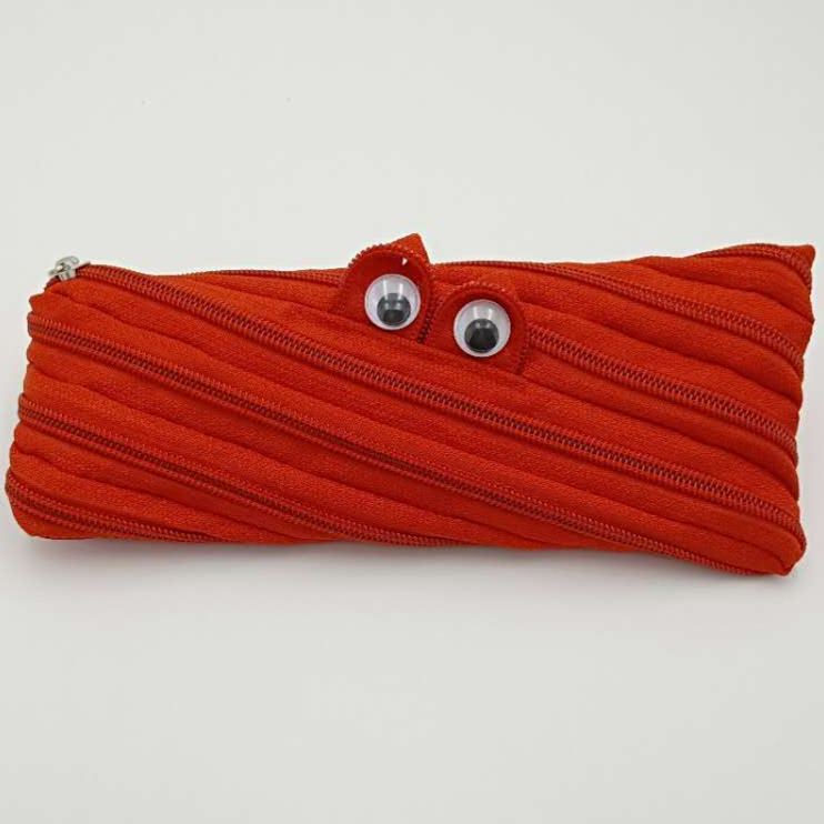 Cute Monster Zipper Pencil Case Funny Creative Student Pen Pouch