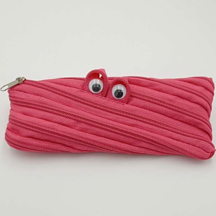 Cute Monster Zipper Pencil Case Funny Creative Student Pen Pouch