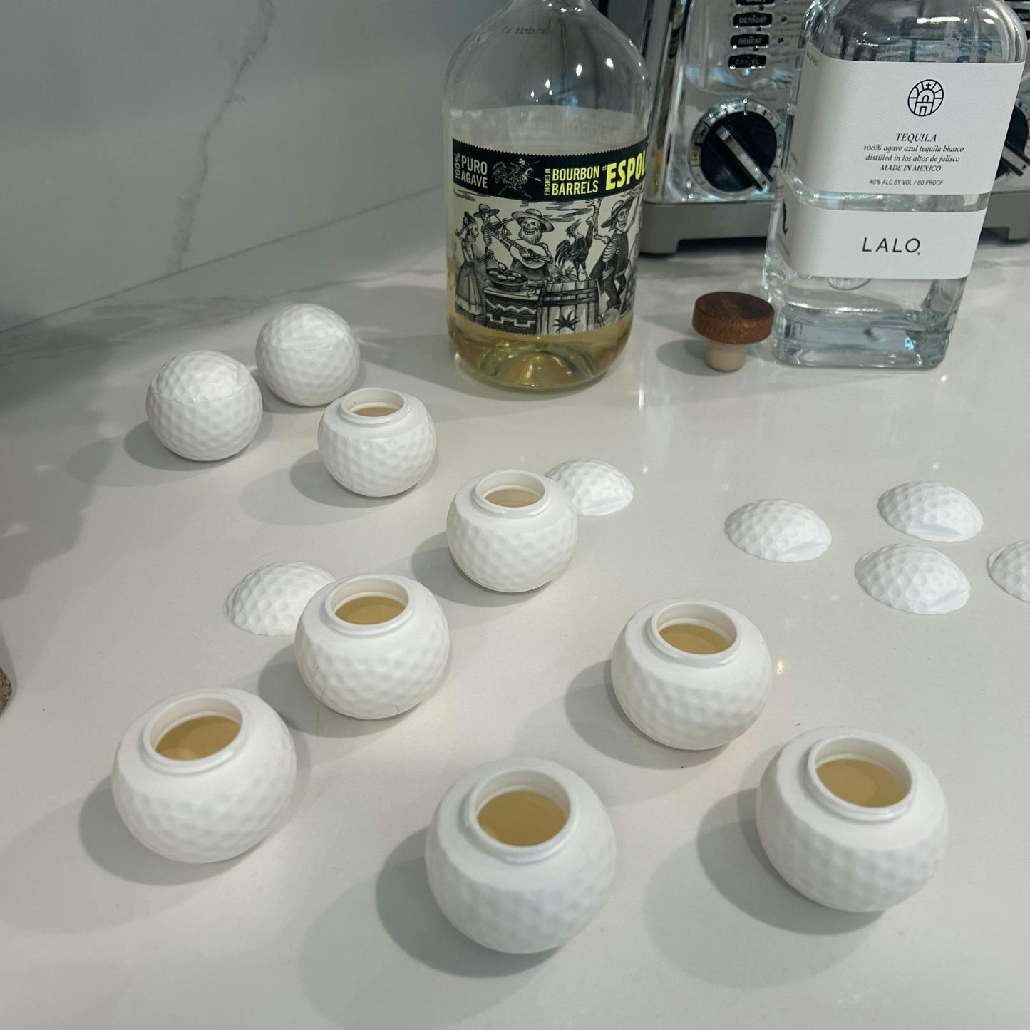 Golf Shot Glass Set Fun Drink Sport Shots for Golf Lovers & Parties 3pc/box - Get Photo Blanket