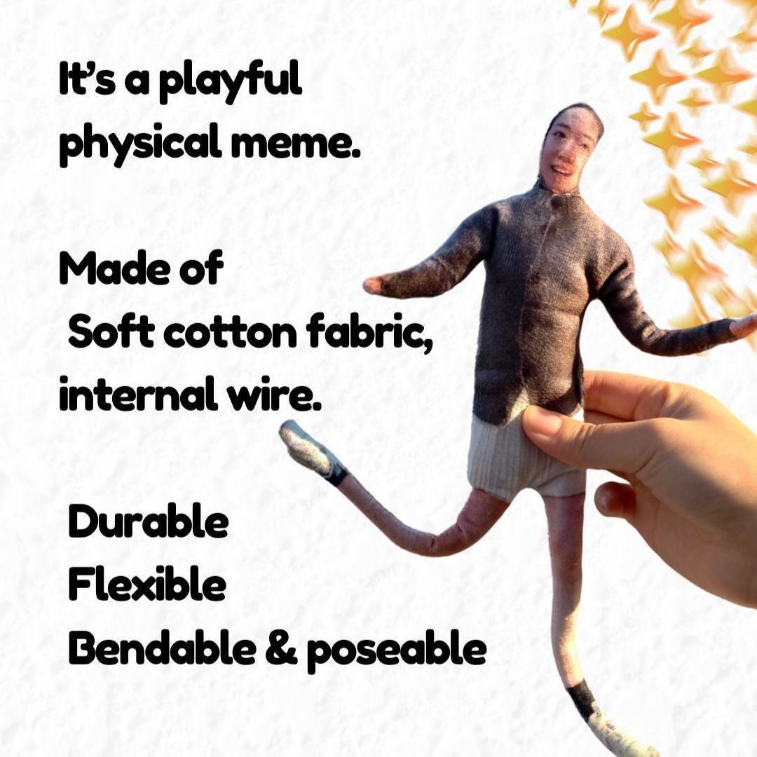 Custom Prank Jerky Doll Ugly Doll for Favourite People, Anime, Original Characters Gift for Him/Her