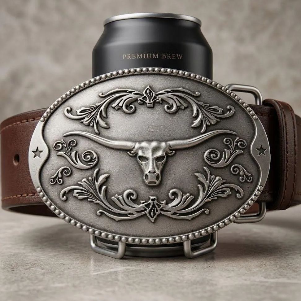 Beer Bottle Holder Belt Buckle Novelty Gift for Beer Lovers