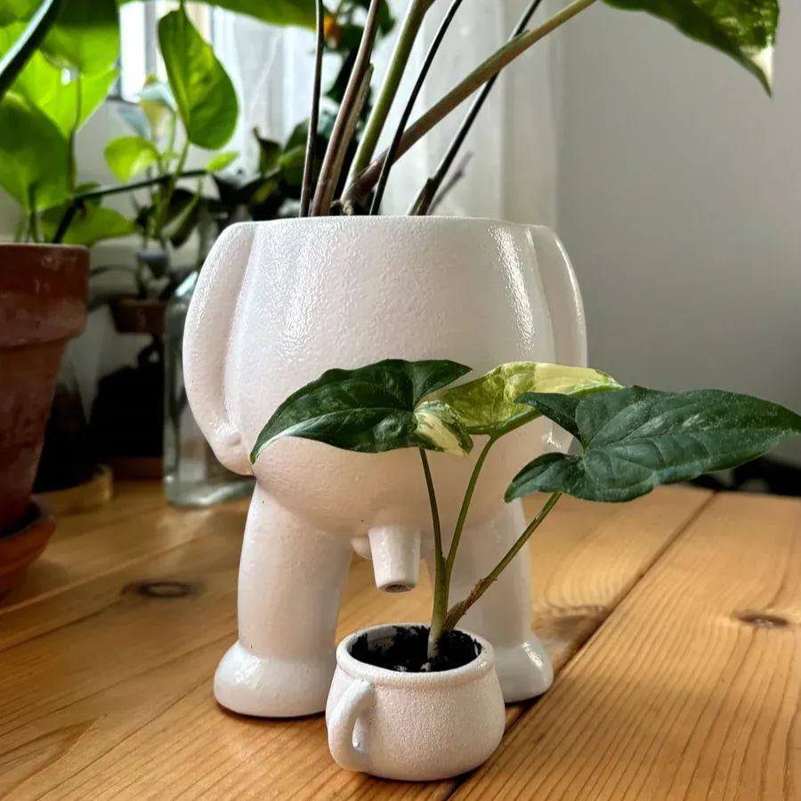 Funny Watering Man Planter Creative Self-Watering Plant Pot for Succulents Small Indoor Plants