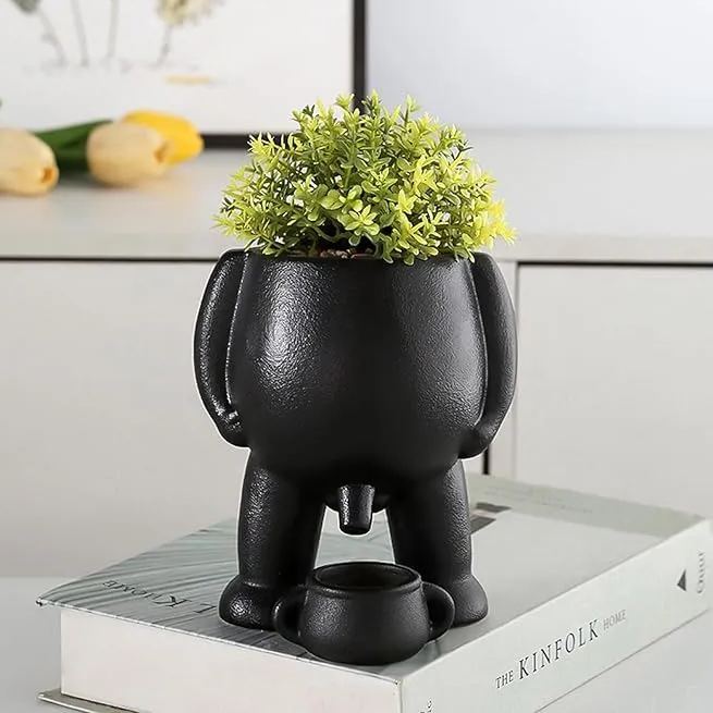 Funny Watering Man Planter Creative Self-Watering Plant Pot for Succulents Small Indoor Plants