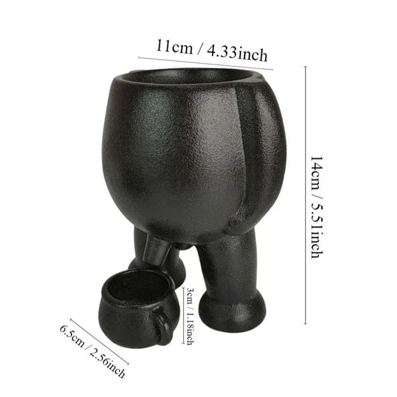 Funny Watering Man Planter Creative Self-Watering Plant Pot for Succulents Small Indoor Plants