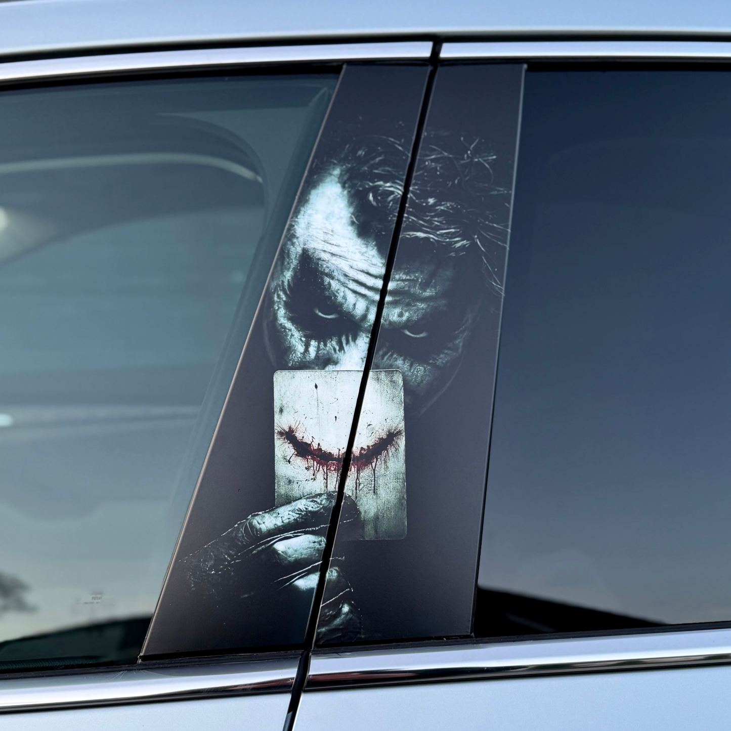 Universal Car Pillar Wrap & Rear Window Decal – Premium Vinyl Stickers with Multiple Designs