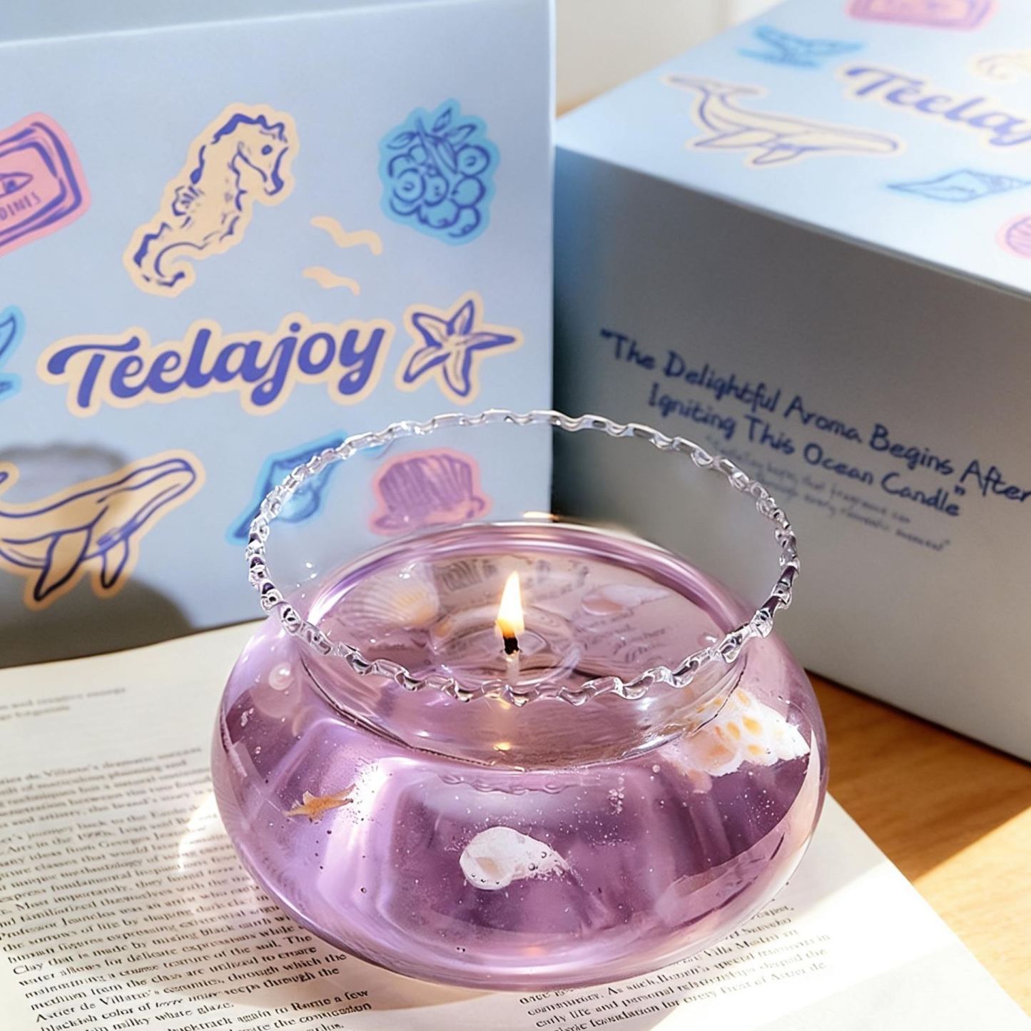 Handmade Fish Tank Candle, Home Decor, Fish Tank Scented Candle, Handmade Glass Aromatherapy, Ocean Aromatherapy Gift,