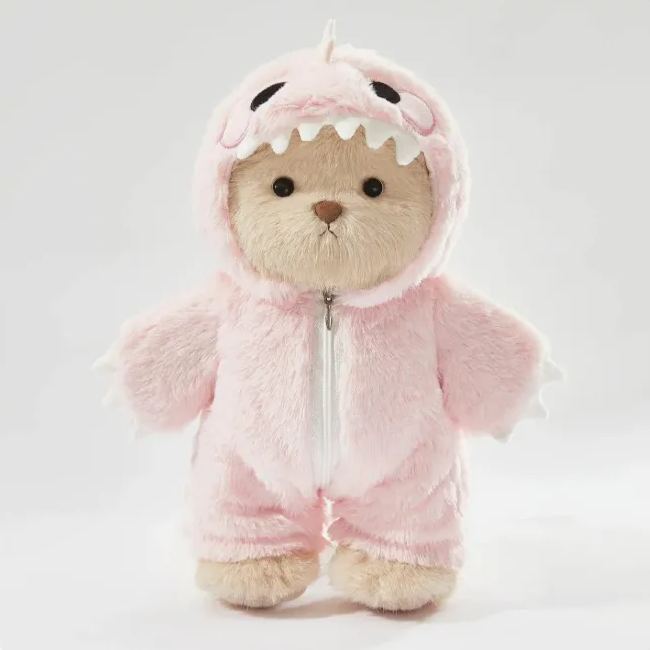Cute Bear Dinosaur Onesie Plush Toy, Kawaii Teddy Bear Dinosaur Costume Stuffed Animal Doll Gift
