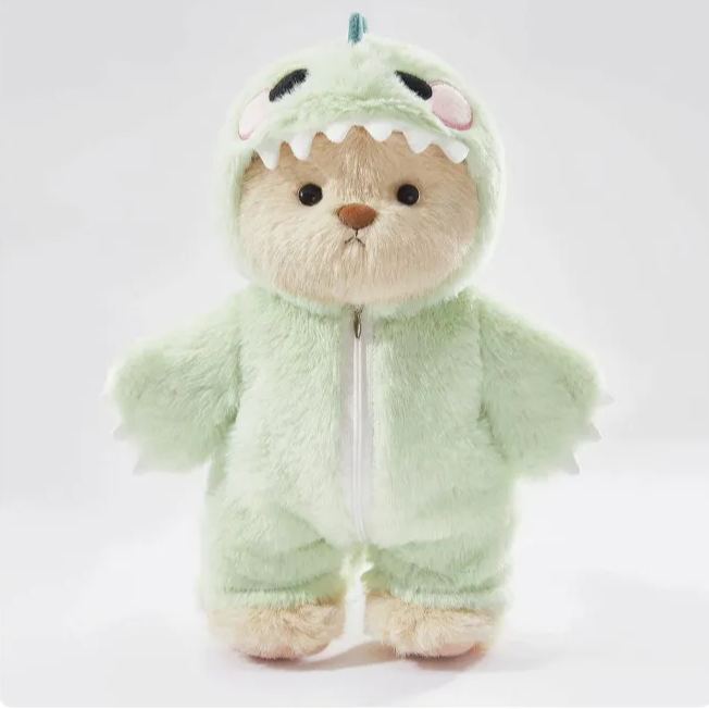 Cute Bear Dinosaur Onesie Plush Toy, Kawaii Teddy Bear Dinosaur Costume Stuffed Animal Doll Gift