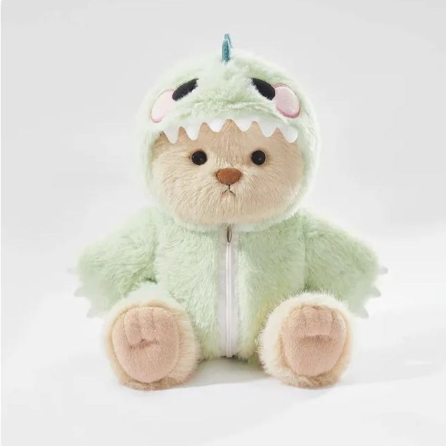 Cute Bear Dinosaur Onesie Plush Toy, Kawaii Teddy Bear Dinosaur Costume Stuffed Animal Doll Gift