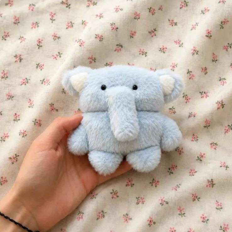Lovely Cartoon AirPods Case, Fluffy Blue Elephant / Clear Goldfish Bag Earphone Cover, Sweet Gift For Teen Girls