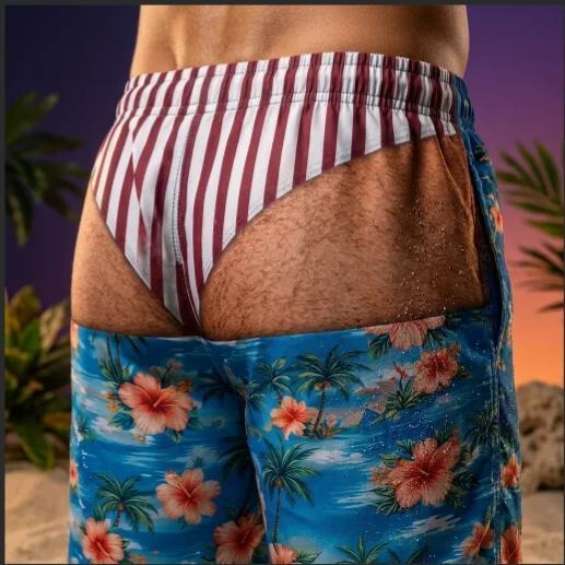 Custom Funny Men Swim Trunks Novelty Optical Illusion Swim Shorts Funny Novelty Party Board Shorts Gift for Husband Boyfriend