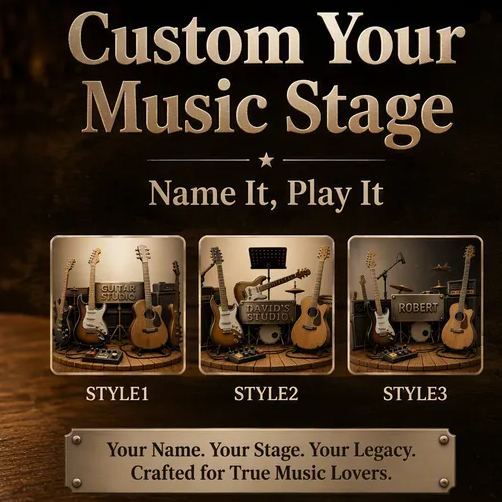 Personalized Guitar Studio Rock Glass with Name - Custom Birthday Gift for Guitarists & Music Lovers