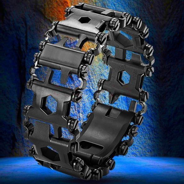 29-in-1 Wearable Multitool Bracelet – Stainless Steel Tactical Utility Link Bracelet Compatible with Watches, Everyday Carry