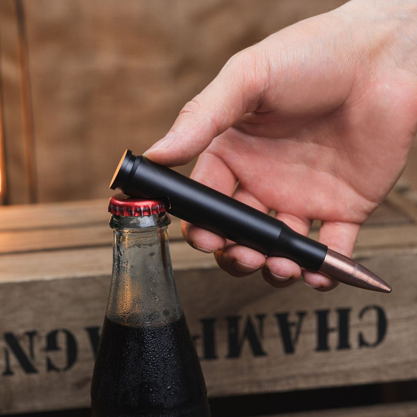 Personalized 50 Caliber Bottle Opener – Custom Engraved Bullet Gift for Men, Groomsmen & Beer Lovers