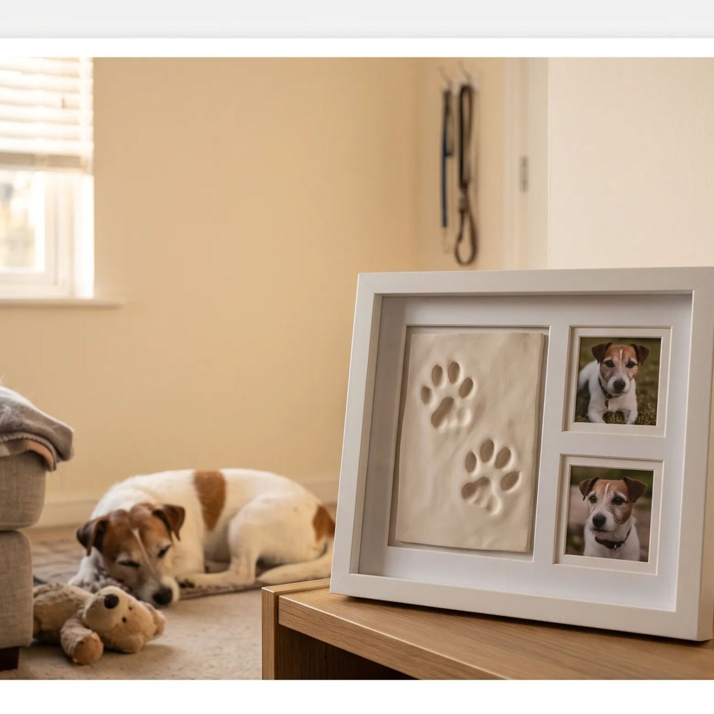 Personalized Pet Paw Print Keepsake Frame – A Cherished Memory of Your Beloved Pet