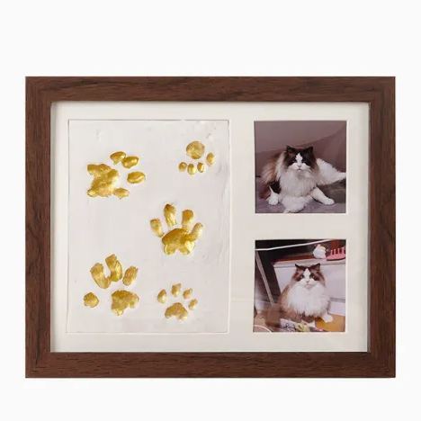 Personalized Pet Paw Print Keepsake Frame – A Cherished Memory of Your Beloved Pet