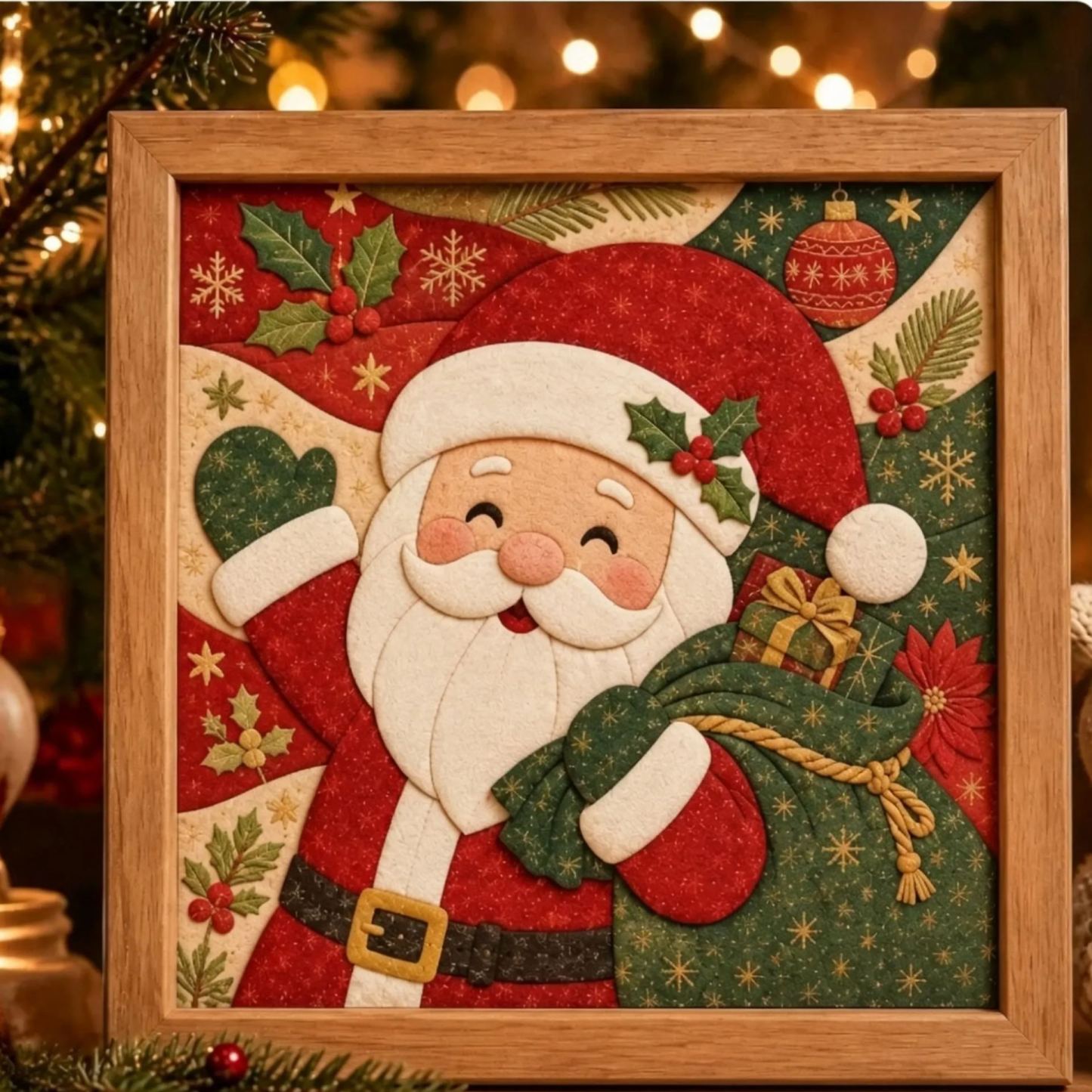 Christmas Fabric Art Painting Kit DIY-Christmas&Animal Series