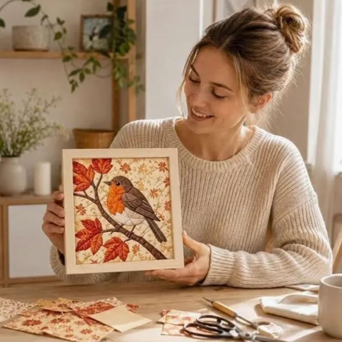 Christmas Fabric Art Painting Kit DIY-Christmas&Animal Series
