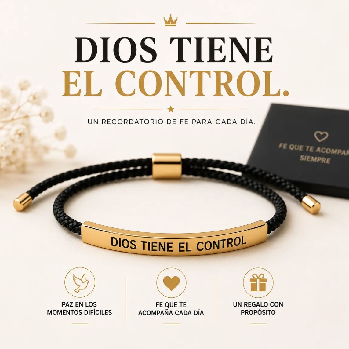"God Is in Control" Bracelet – A Meaningful Christian Gift for Someone You Love