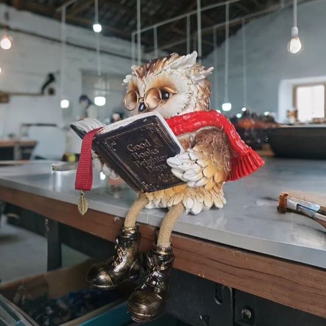 Reading Owl Figurine - Get Photo Blanket
