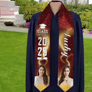 Custom Photo Graduation Gift Stoles Class of 2025 Senior Gift