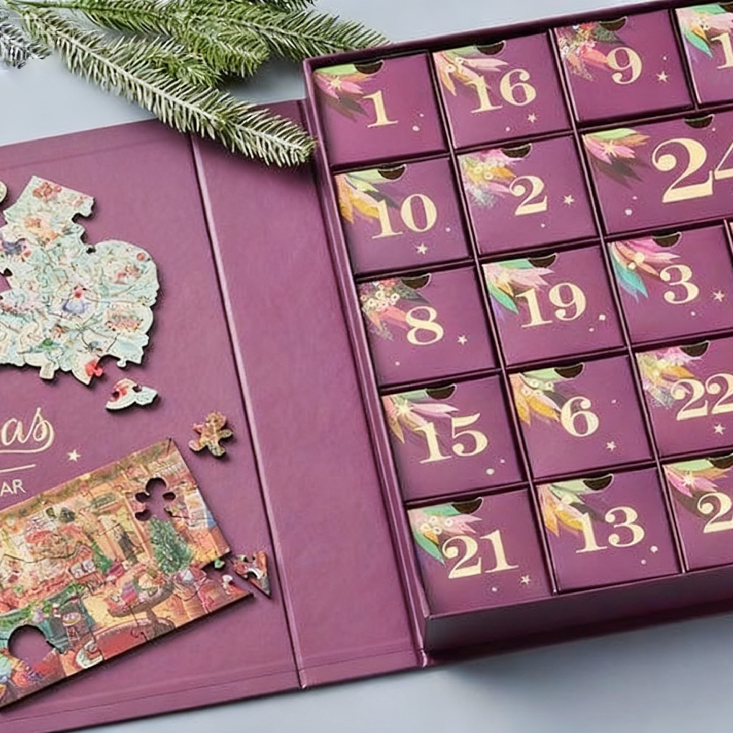 24 Days of Christmas - The Best of Wooden Puzzles Advent Calendar - Get Photo Blanket