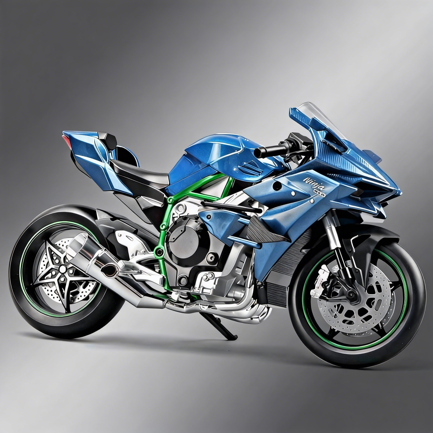 Superbike Model Kit 1:9 Scale Racing Motorcycle Collectible - Get Photo Blanket