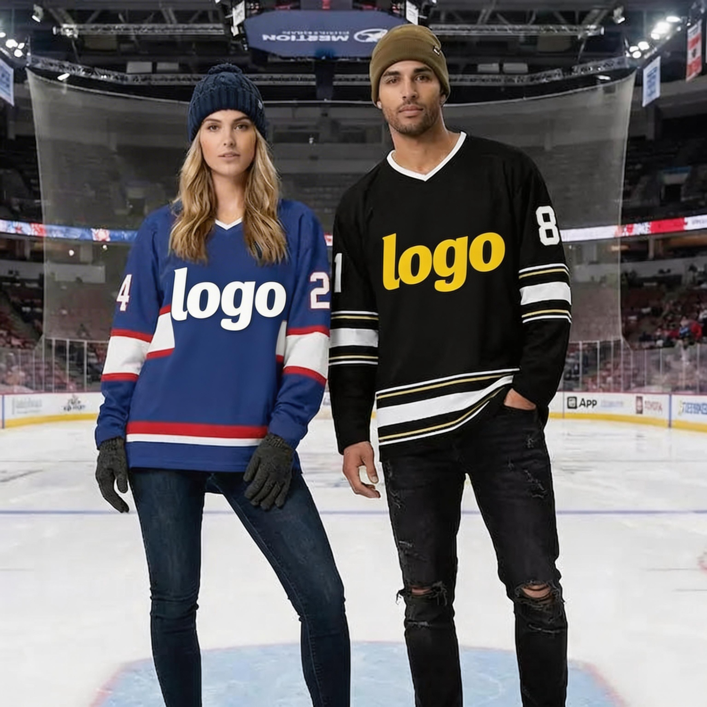 Personalized Hockey Jersey Shirt Custom Logo, Name & Number Sports Streetwear Fan Streetwear Shirt