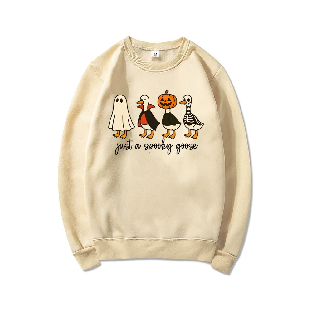 Just a spooky goose Sweatshirt, Just a Spooky Goose Sweatshirt, Halloween Sweatshirt, Skeleton Goose Tee, Spooky Season Shirt