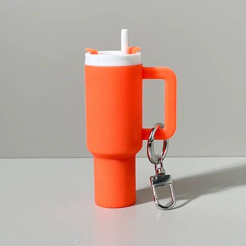 Mini Tumbler Keychain with Detachable Lipstick and Lip Gloss Storage
