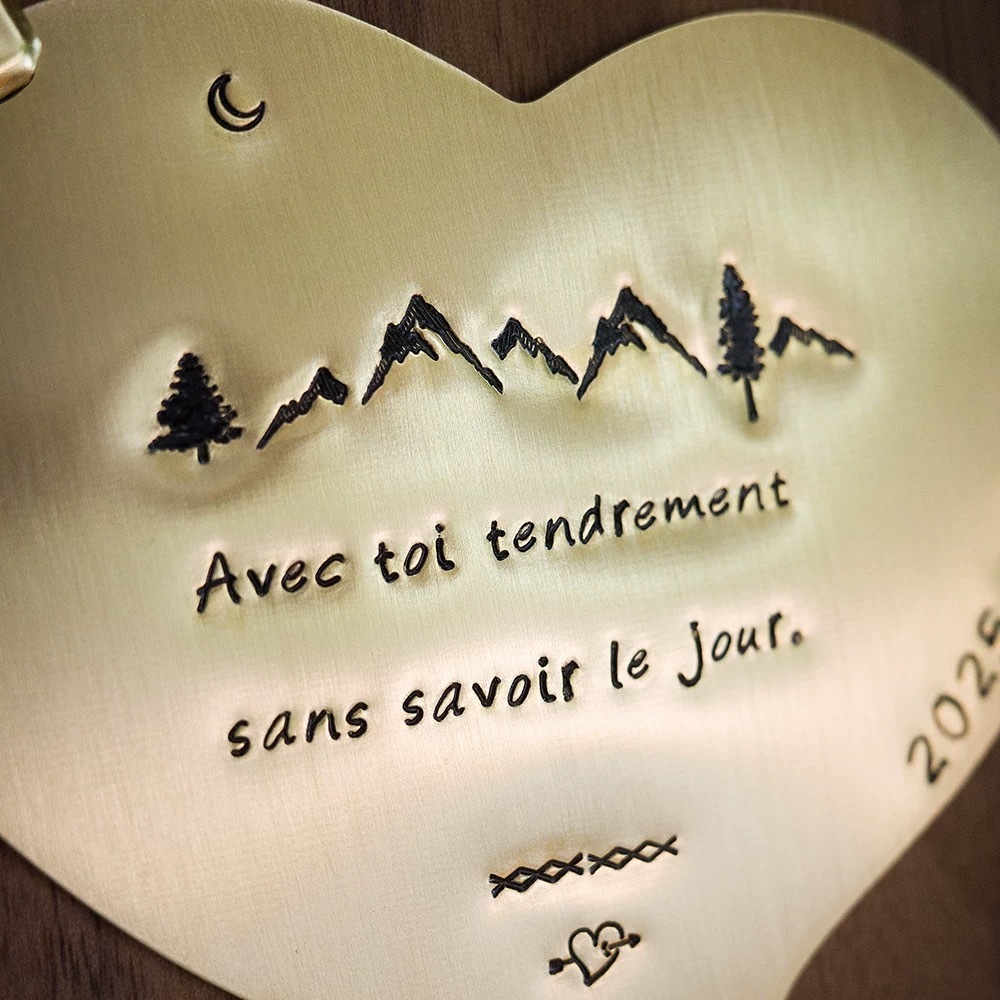 Handmade Custom Brass Wooden Plaque Perfect For Valentine'S Day Gifts And Birthday Home Decor
