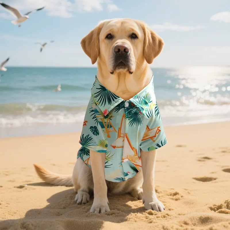 Custom Pet and Owner Matching Hawaiian Shirt Set – Personalized Photo Tropical Outfits for Dogs, Cats, and Humans