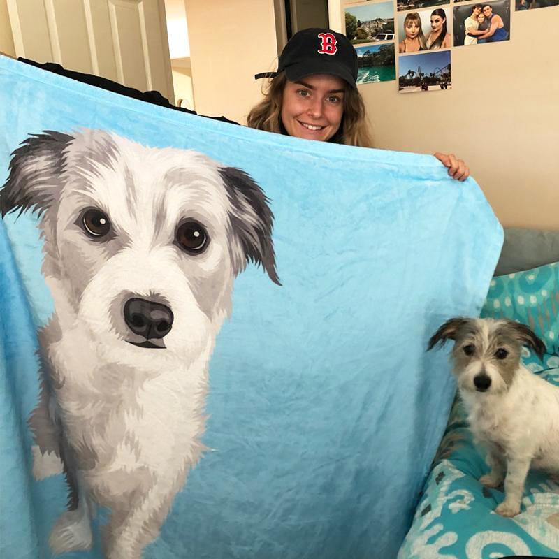 Dog Blanket Custom Dog Blanket Pet Blanket Custom Pet Blanket Printy Pets Pet Photo Blanket Dog Picture Blanket Gifts For Dog Lovers Pets Art Portrait