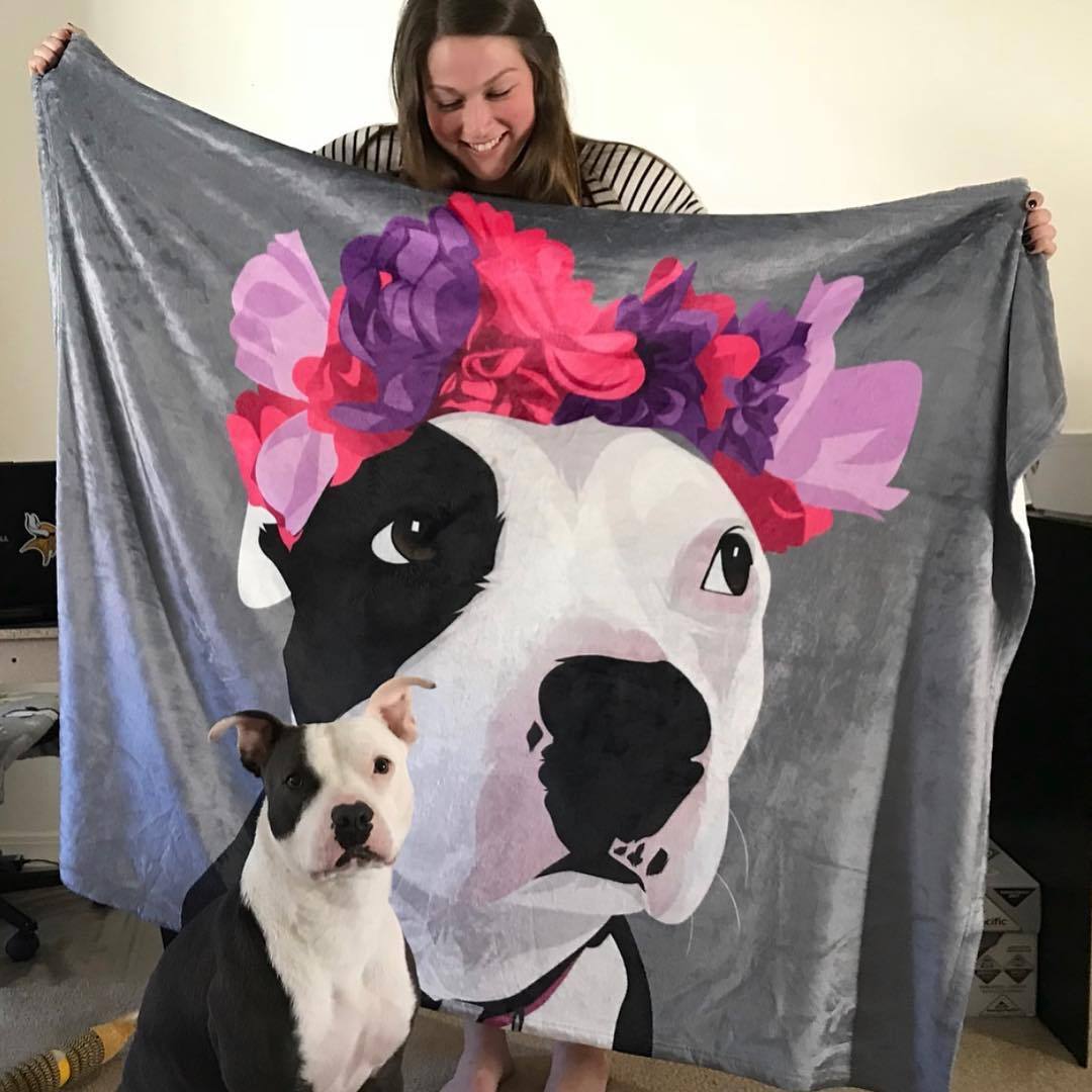 Dog Blanket Custom Dog Blanket Pet Blanket Custom Pet Blanket Printy Pets Pet Photo Blanket Dog Picture Blanket Gifts For Dog Lovers Pets Art Portrait