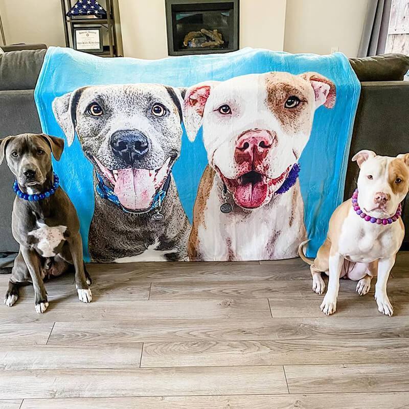 Dog Blanket Custom Dog Blanket Pet Blanket Custom Pet Blanket Printy Pets Pet Photo Blanket Dog Picture Blanket Gifts For Dog Lovers Pets Art Portrait