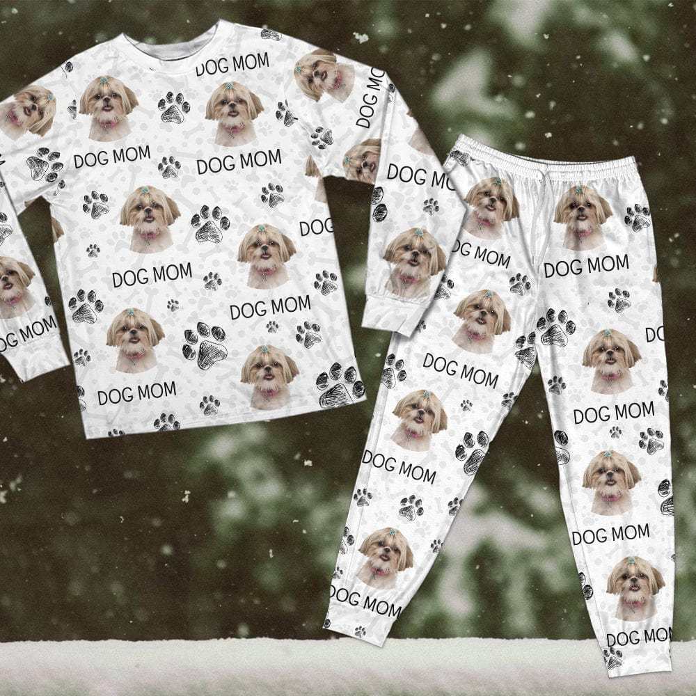 Custom Photo With Paw For Dog Lovers Sleepwear - Get Photo Blanket