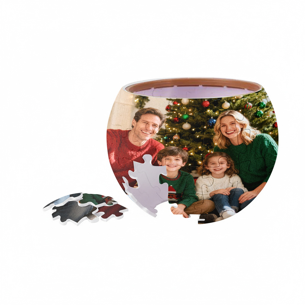 Personalized 3D Potted Flower Pot Puzzle Custom Love Memory Gift Home Decoration Christmas Gift