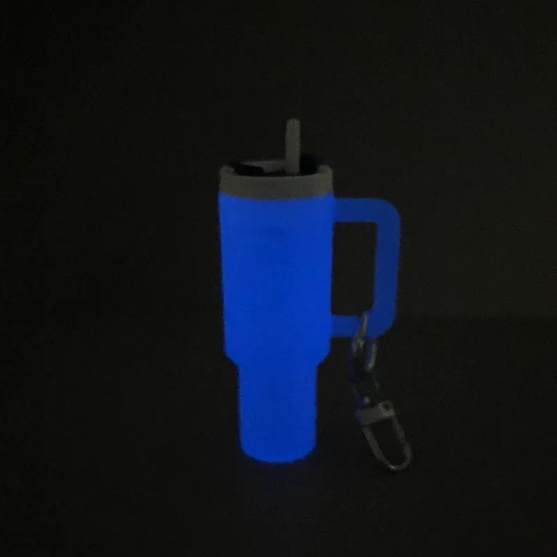 Mini Tumbler Keychain with Detachable Lipstick and Lip Gloss Storage