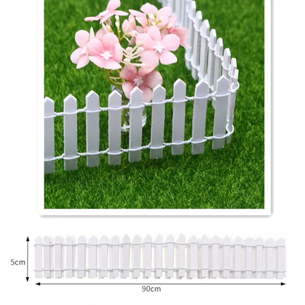 1pc Mini Wooden Fence, Miniature Fence