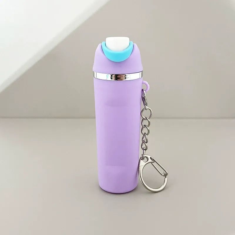 Mini Tumbler Keychain with Detachable Lipstick and Lip Gloss Storage