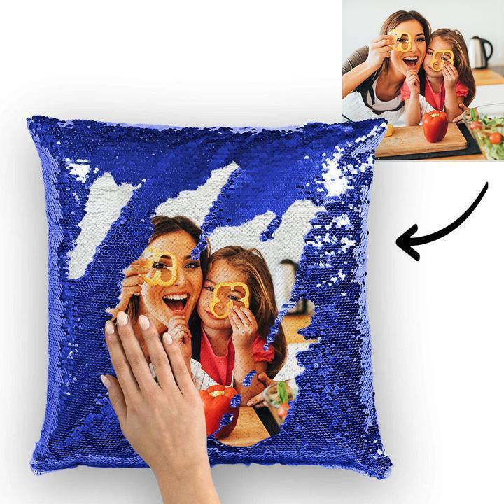 Personalized Photo Sequin Pillow