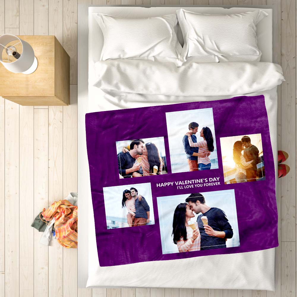 Custom Couples Blanket Personalized Photo Blankets Personalized Memory Gift For Love Person