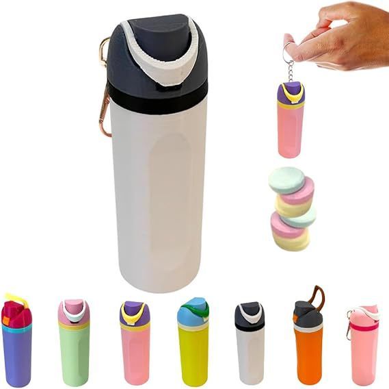 Mini Water Bottle Keychain, Trendy Bottle Keychain, Water Bottle Charms, Cute Charms for Handbags Backpack