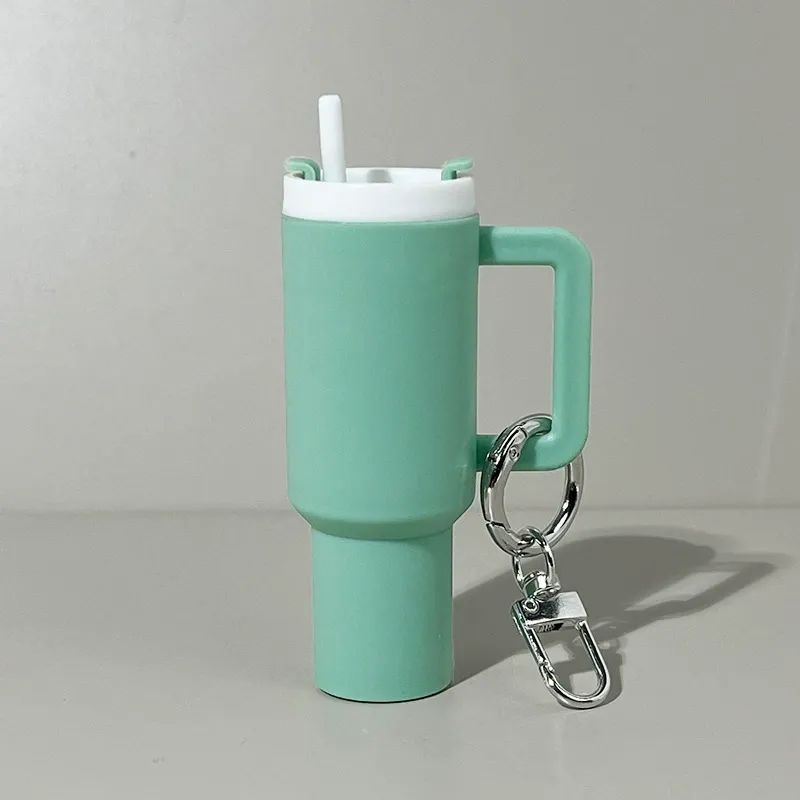Mini Tumbler Keychain with Detachable Lipstick and Lip Gloss Storage