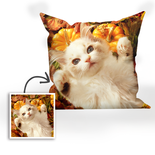 Custom Mother and Daughter Photo Throw Pillow