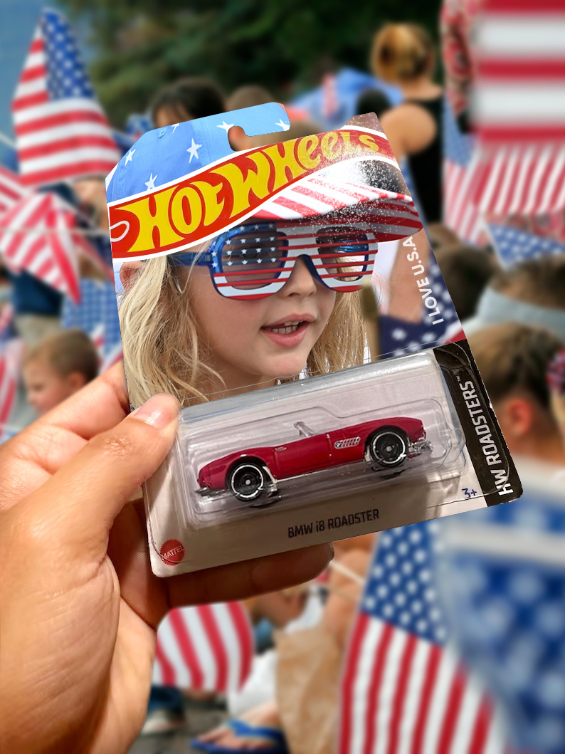 Personalized Toy Custom Dream Car for Independence Day Gift