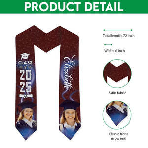 Custom Photo Graduation Gift Stoles Class of 2025 Senior Gift