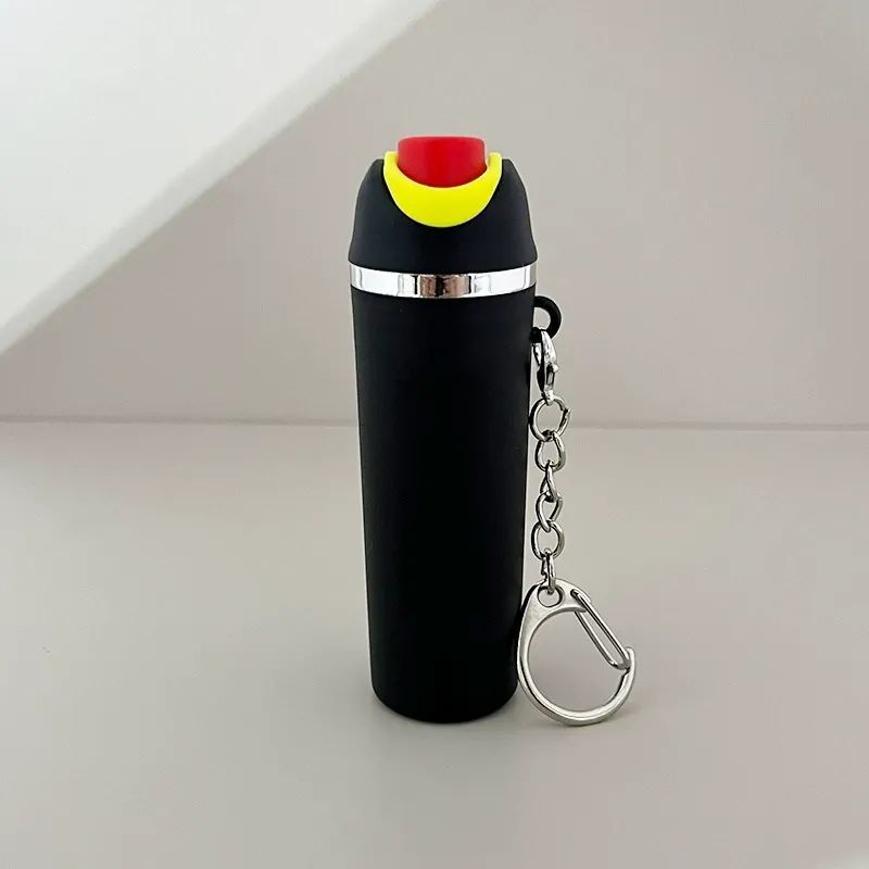 Mini Tumbler Keychain with Detachable Lipstick and Lip Gloss Storage